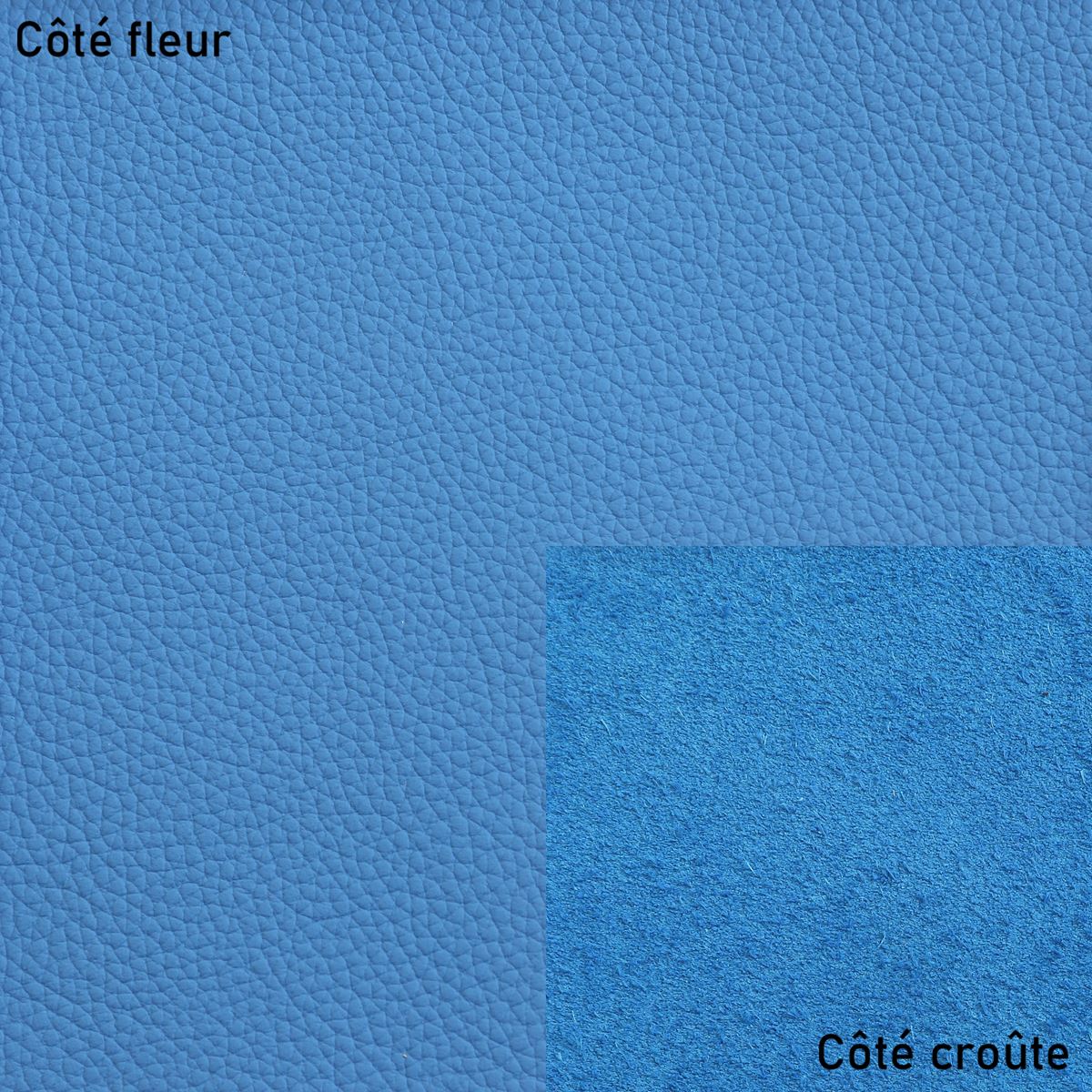 Peau de cuir de vachette PLAYA - BLEU L61
