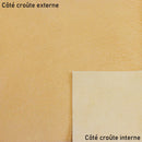 Croûte de cuir de veau - Velours effet craquelé - BEIGE L62