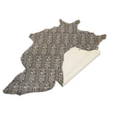 Peau de cuir de chèvre imitation reptile NOIR - BLANC L70 - Deco Cuir