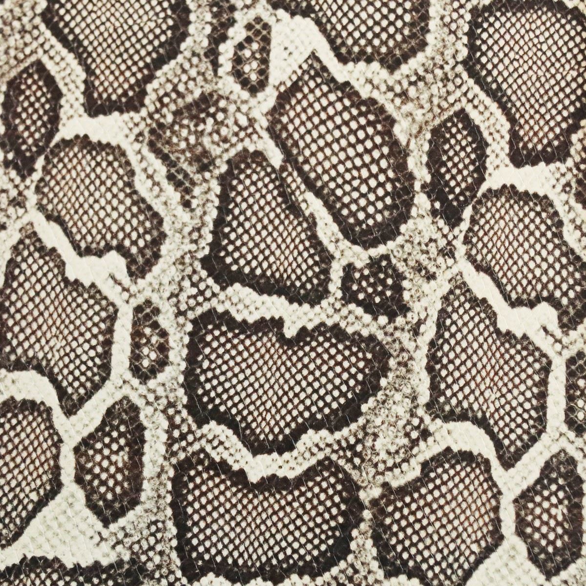 Peau de cuir de chèvre imitation reptile NOIR - BLANC L70 - Deco Cuir