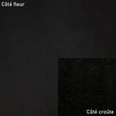 Morceau de cuir de vachette lisse et ferme - NOIR L78