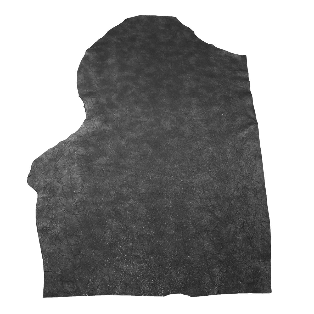 Peau de cuir de veau imitation grain galuchat - NOIR Fantaisie L95