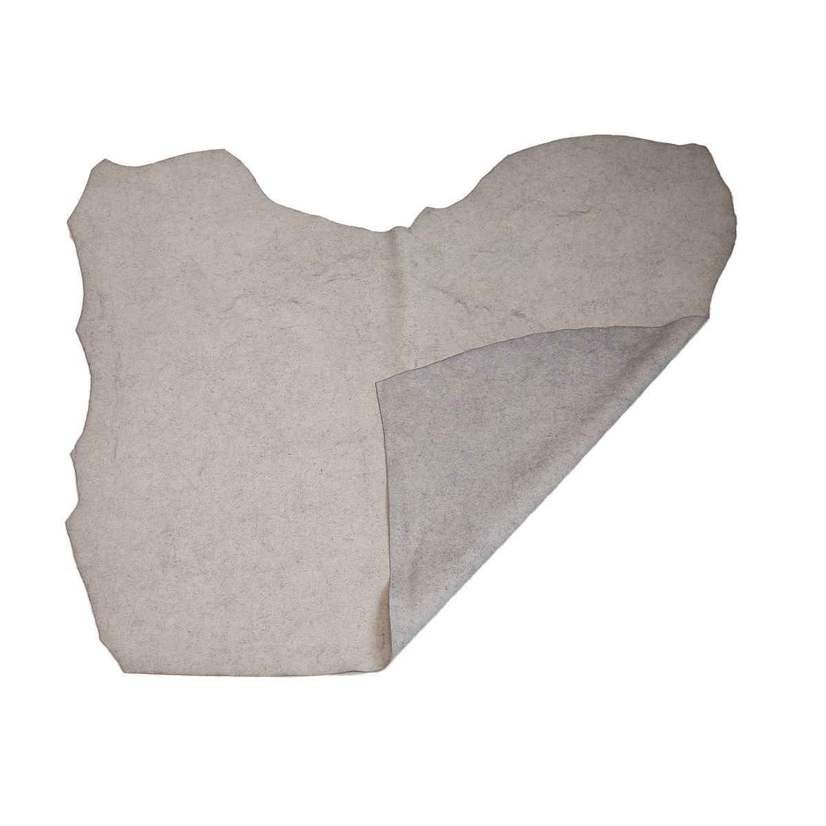 Croûte de cuir de veau - Velours effet tissé - GRIS L99 - Deco Cuir