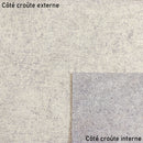 Croûte de cuir de veau - Velours effet tissé - GRIS L99 - Deco Cuir