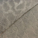 Croûte de cuir de veau - Velours imitation reptile 3D - TAUPE Fantaisie M01