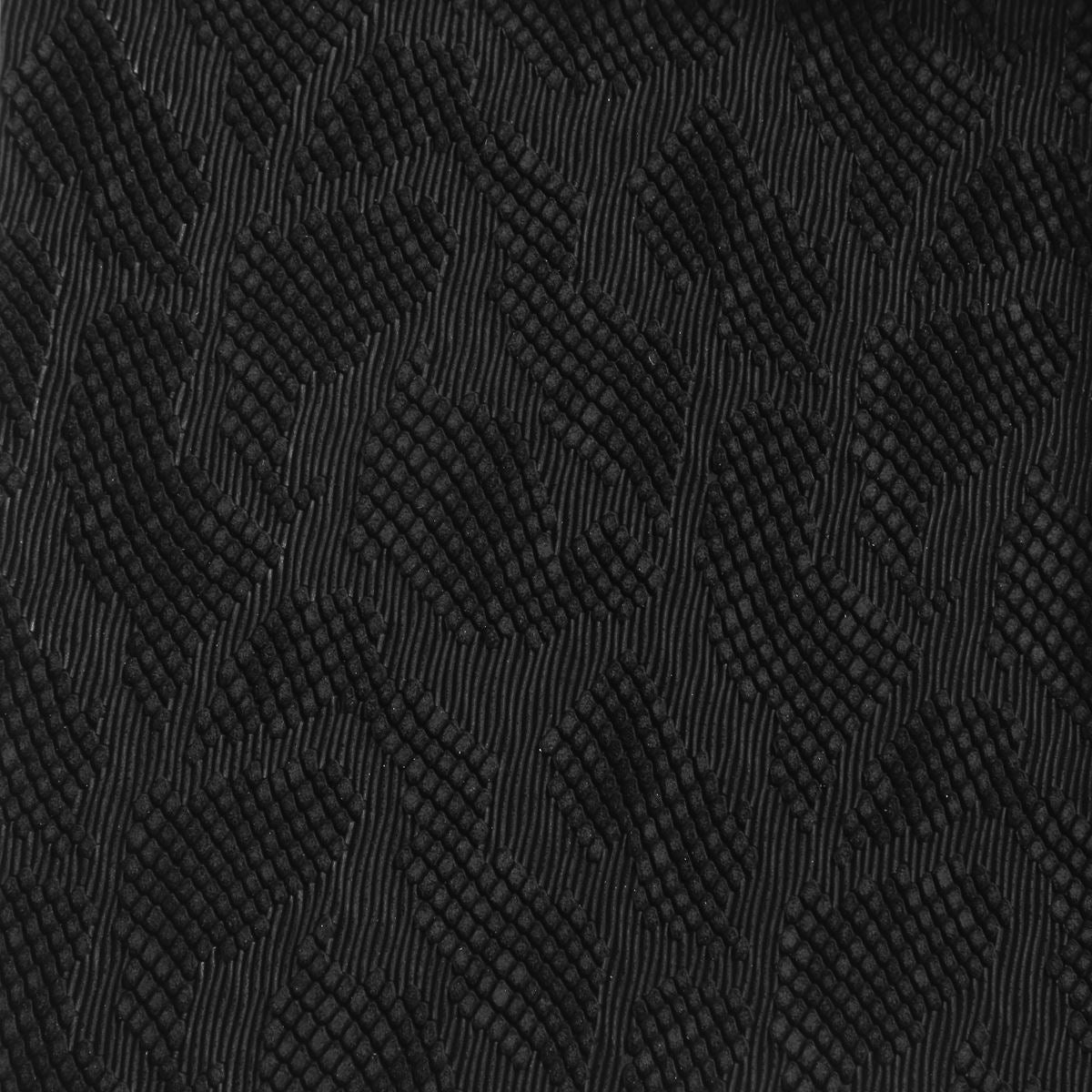 Croûte de cuir de veau - Velours imitation reptile 3D - NOIR M02