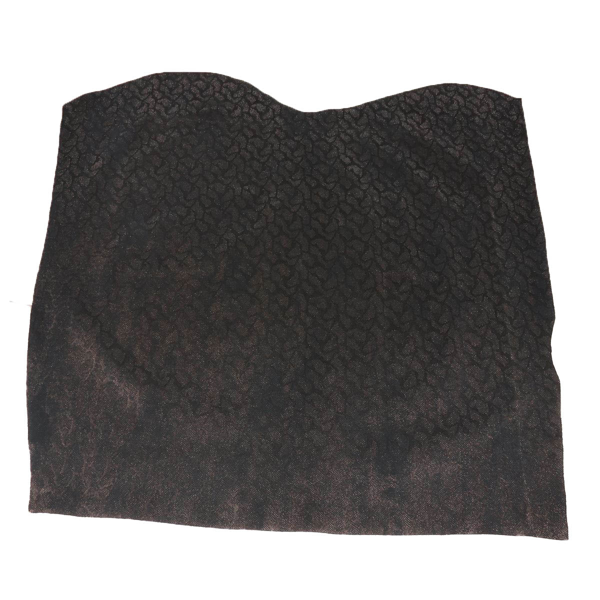 Croûte de cuir de veau - Velours imitation reptile 3D - NOIR Fantaisie M07