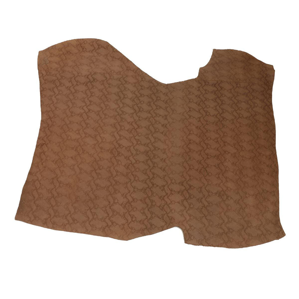 Croûte de cuir de veau - Velours imitation reptile 3D - FAUVE M08