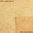 Croûte de cuir de veau - Velours effet tissé - CAMEL M11