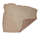 Croûte de cuir de veau - Velours effet tissé - MARRON M12