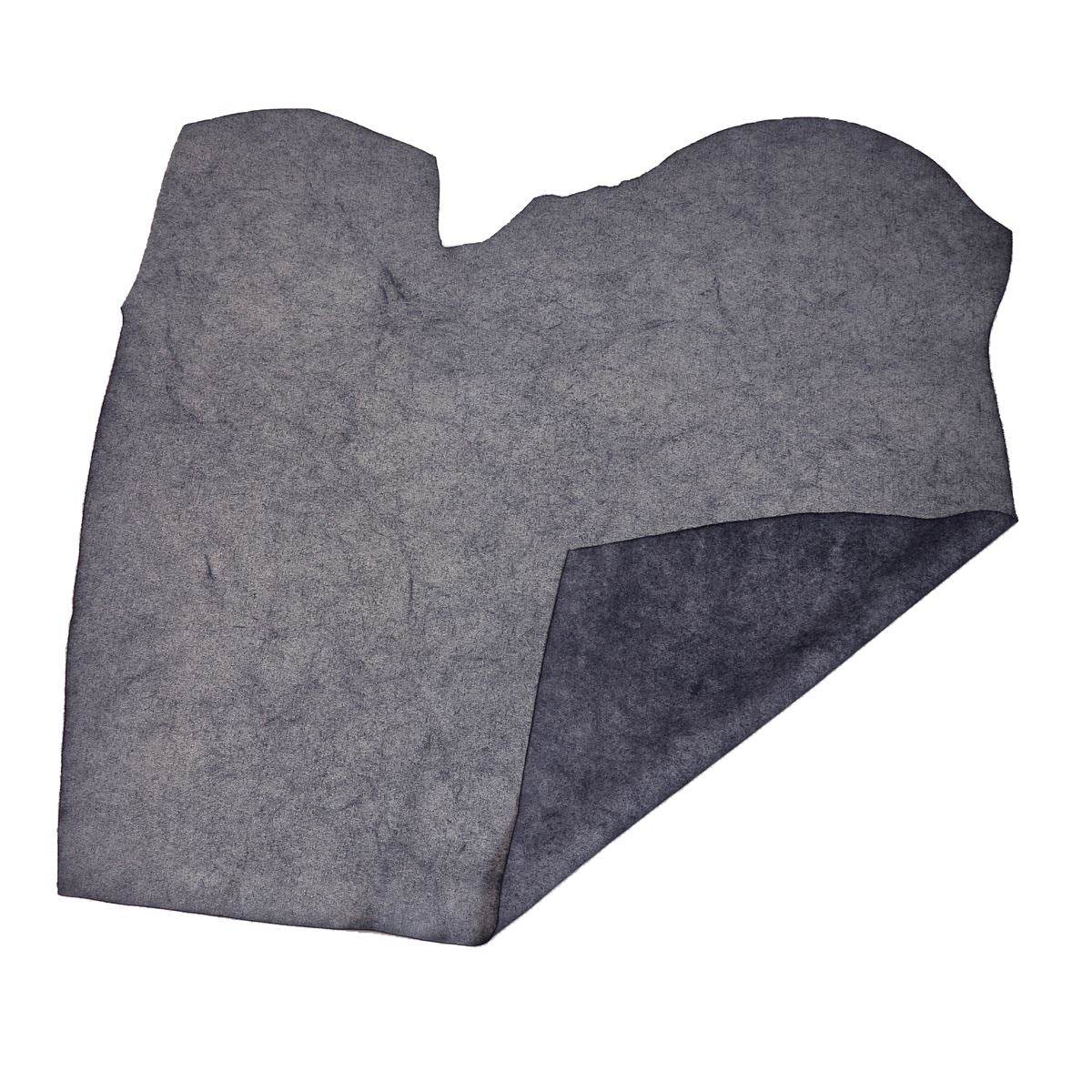 Croûte de cuir de veau - Velours effet tissé - BLEU M13