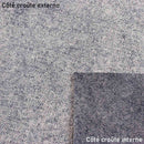 Croûte de cuir de veau - Velours effet tissé - BLEU M13