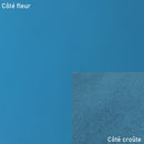 Morceau de cuir de vachette SATINATO - BLEU ATOLL M25 - Deco Cuir