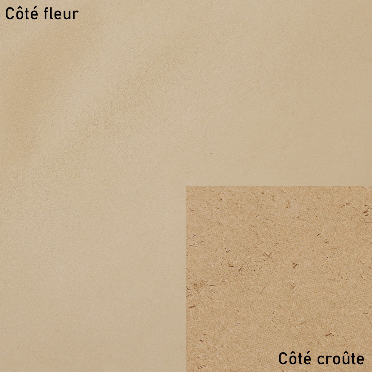 Peau de cuir de vachette SATINATO - BEIGE M33