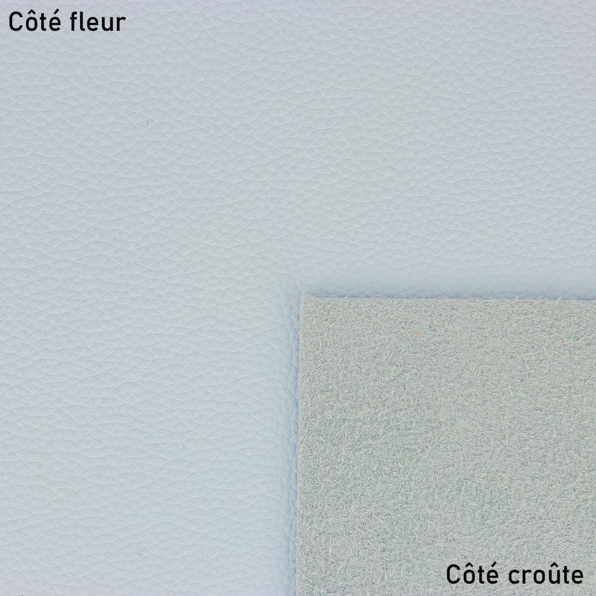 Morceau de cuir de veau grainé - BLEU CLAIR M36