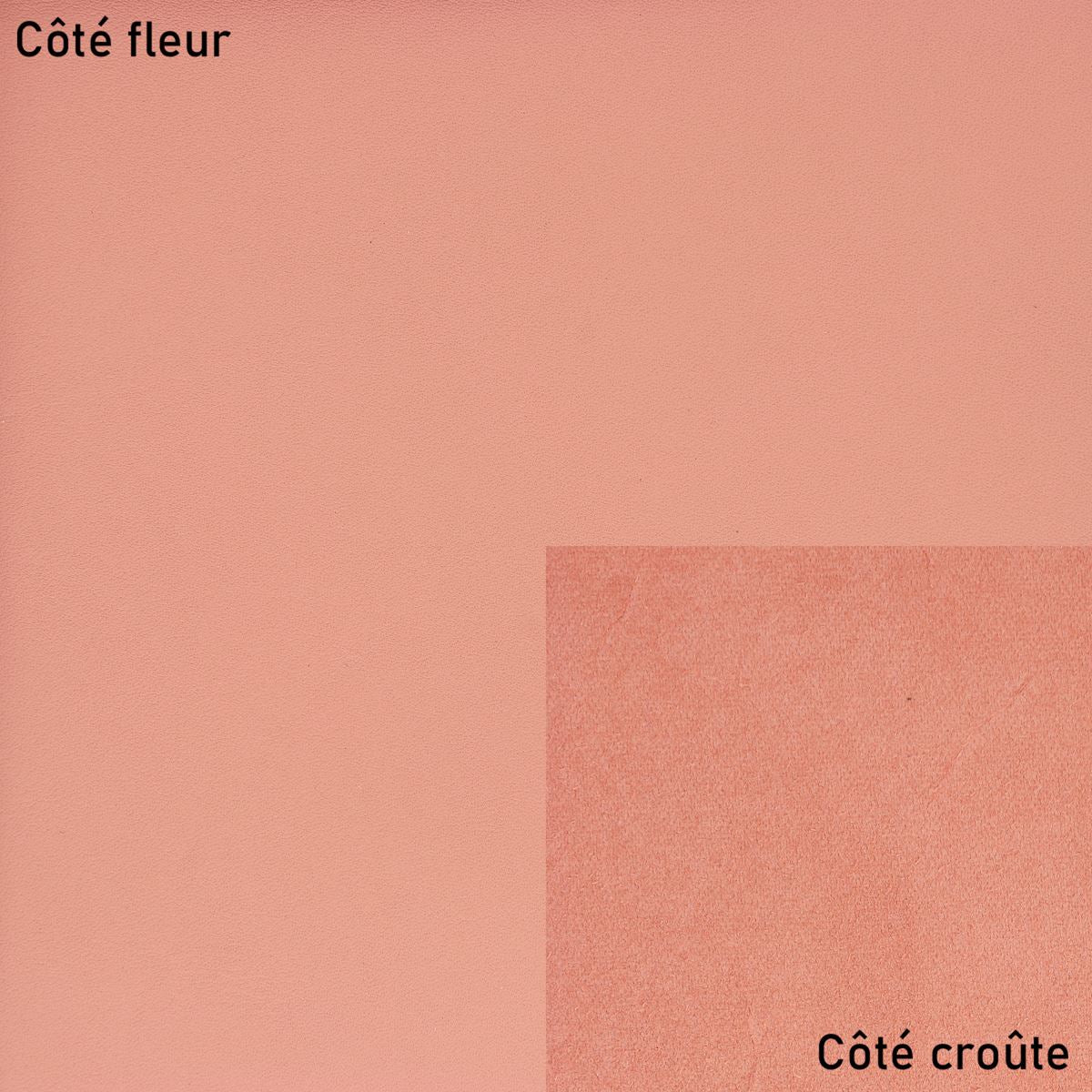 Peau de cuir de vachette lisse - ROSE PÊCHE M42