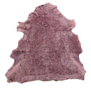 Peau de mouton lainé frisé - Dos brut - VIOLET MARBRÉ M46 - Deco Cuir