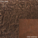 Peau de mouton lainé lisse - Dos pigmenté - BRUN M47