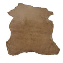 Peau de mouton lainé lisse - Dos pigmenté tressé ÉBÈNE - MARRON BEIGE M61 - Deco Cuir