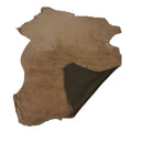 Peau de mouton lainé lisse - Dos pigmenté tressé ÉBÈNE - MARRON BEIGE M61 - Deco Cuir