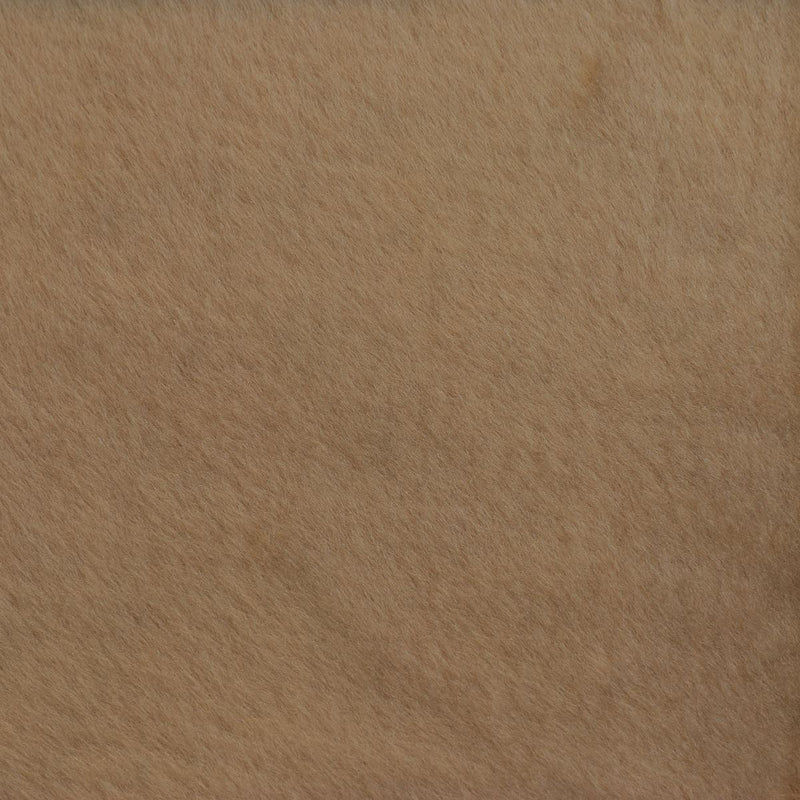 Smooth woolen sheepskin - EBONY braided pigmented back - BEIGE BROWN M61
