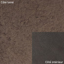 Peau de mouton lainé lisse - Dos pigmenté - BRUN M68