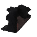 Peau de mouton lainé lisse - Dos velours MARRON - NOIR M72