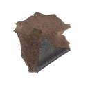 Peau de mouton lainé lisse - Dos pigmenté Ébène - MARRON FONCÉ M74