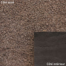 Peau de mouton lainé frisé - Dos pigmenté ÉBÈNE - MARRON MARBRÉ M77 - Deco Cuir