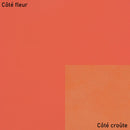 Peau de cuir lisse orange agneau