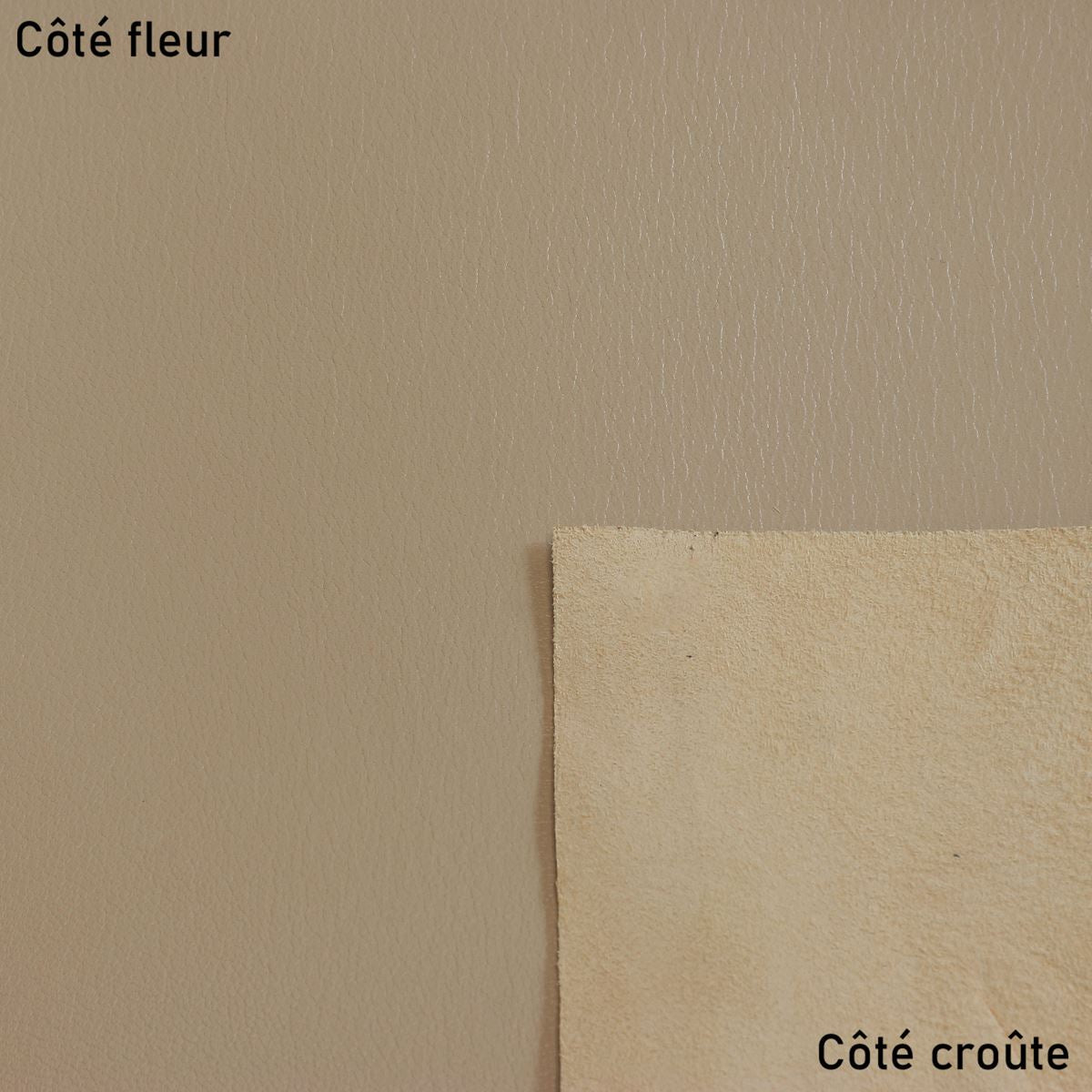 Peau de cuir de chèvre grainé - CAFÉ AU LAIT N19