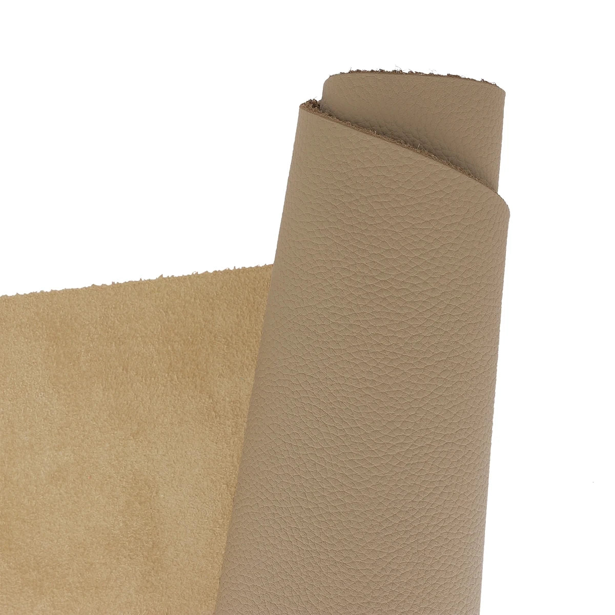 Cuir de vachette grainé camel clair
