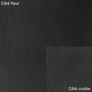 Morceau de cuir de croupon tannage végétal - NOIR N58 - Ép 3,4 mm