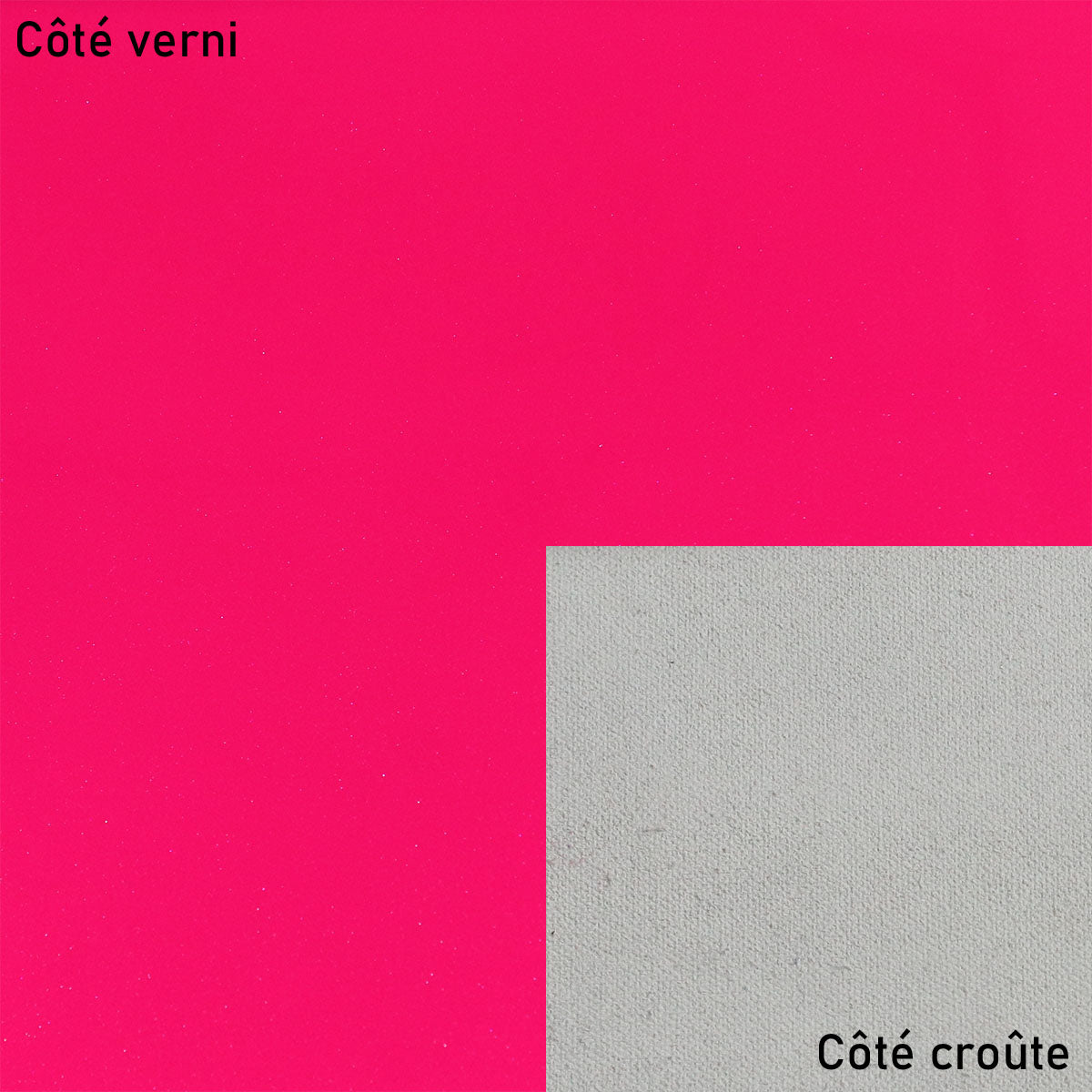 Peau de croûte de cuir de verni - ROSE FRAMBOISE N93