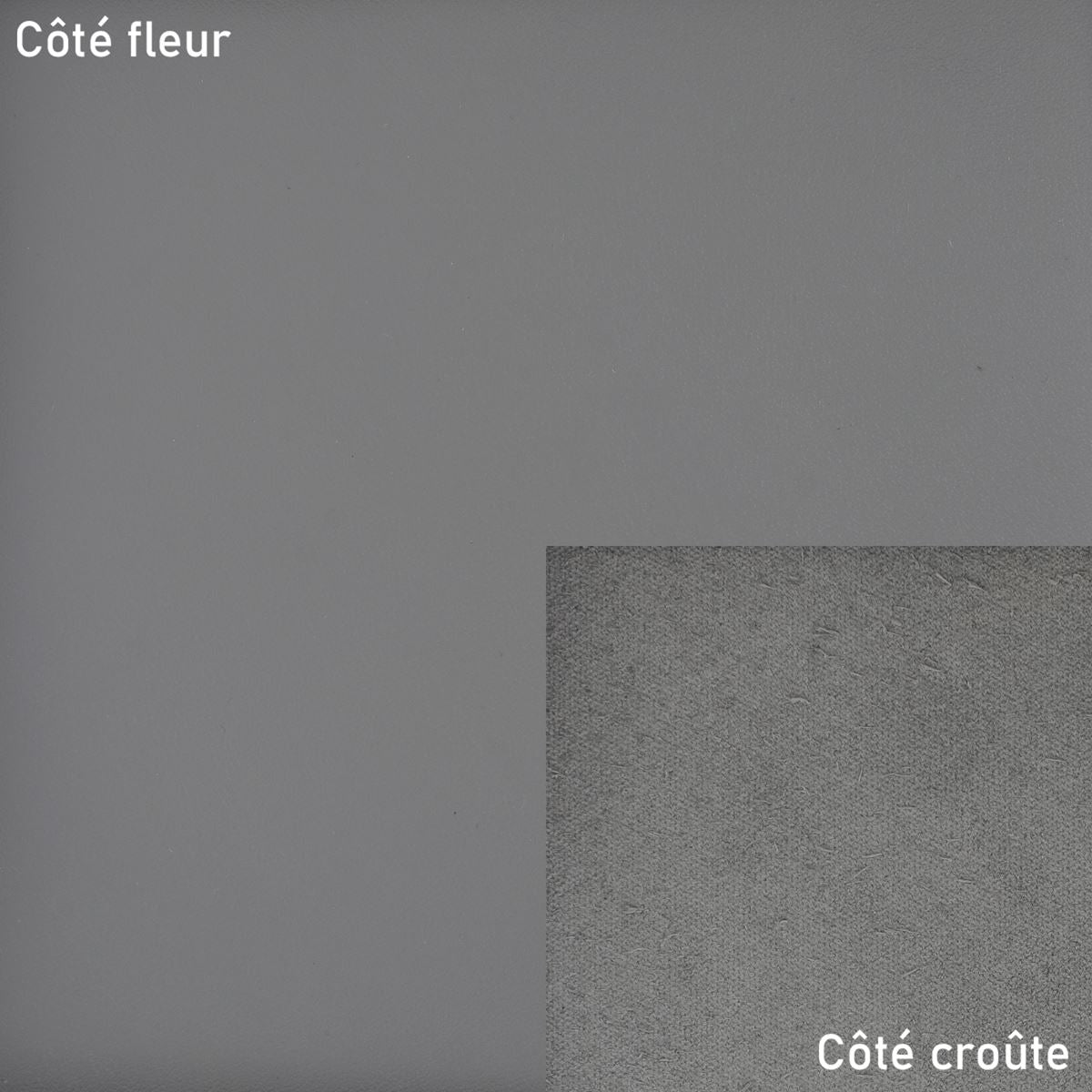 Peau de cuir de vachette VENUS - GRIS N98 - Deco Cuir