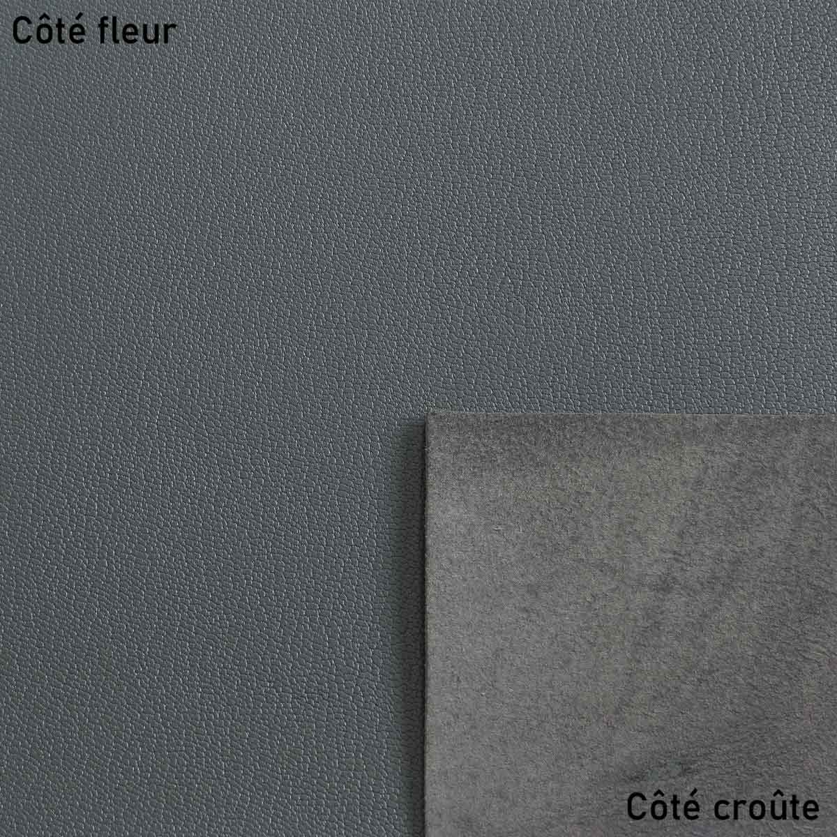 Peau de cuir de chèvre grainé - GRIS ANTHRACITE O50