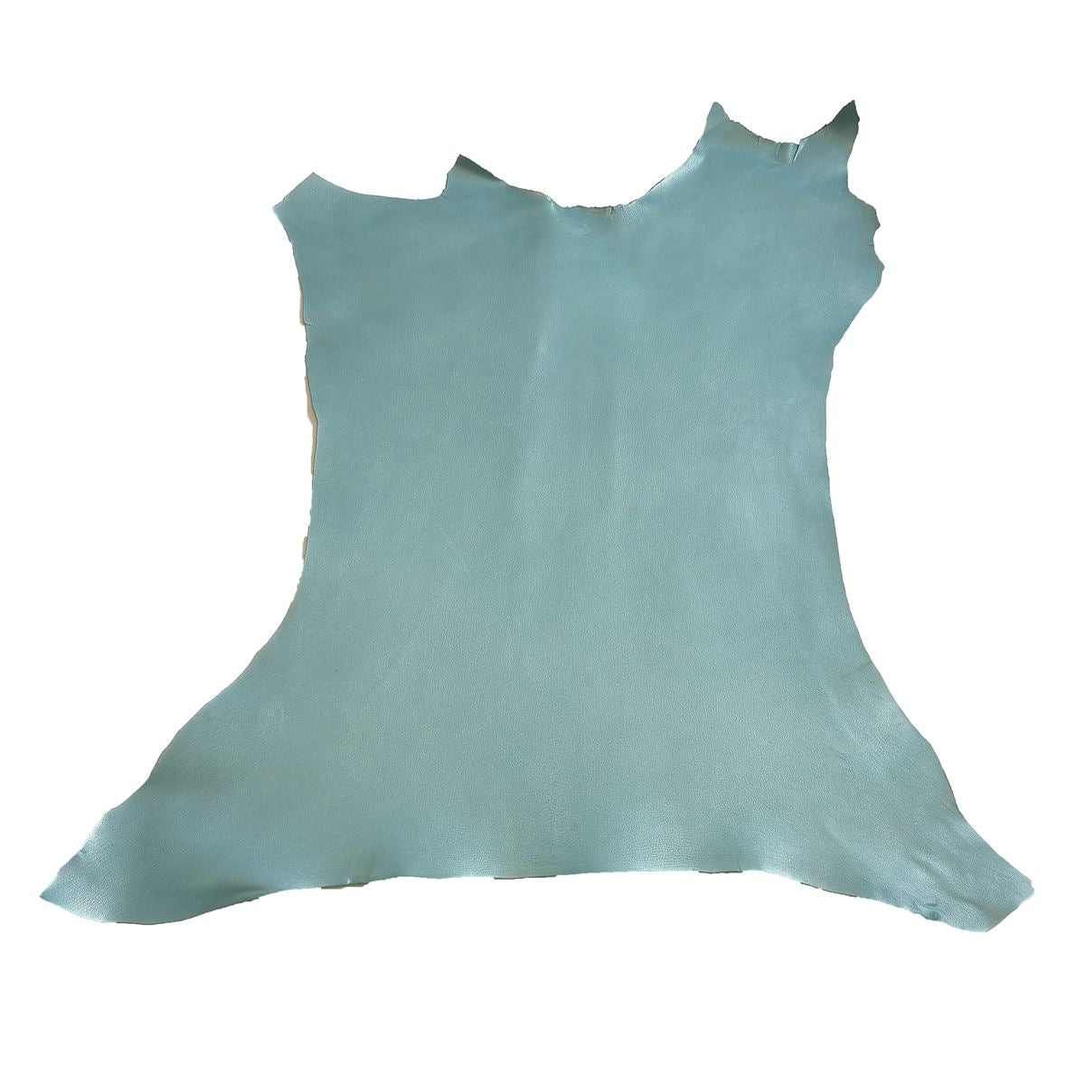 Peau de cuir de chèvre chagrin nacré - BLEU D'EAU O51