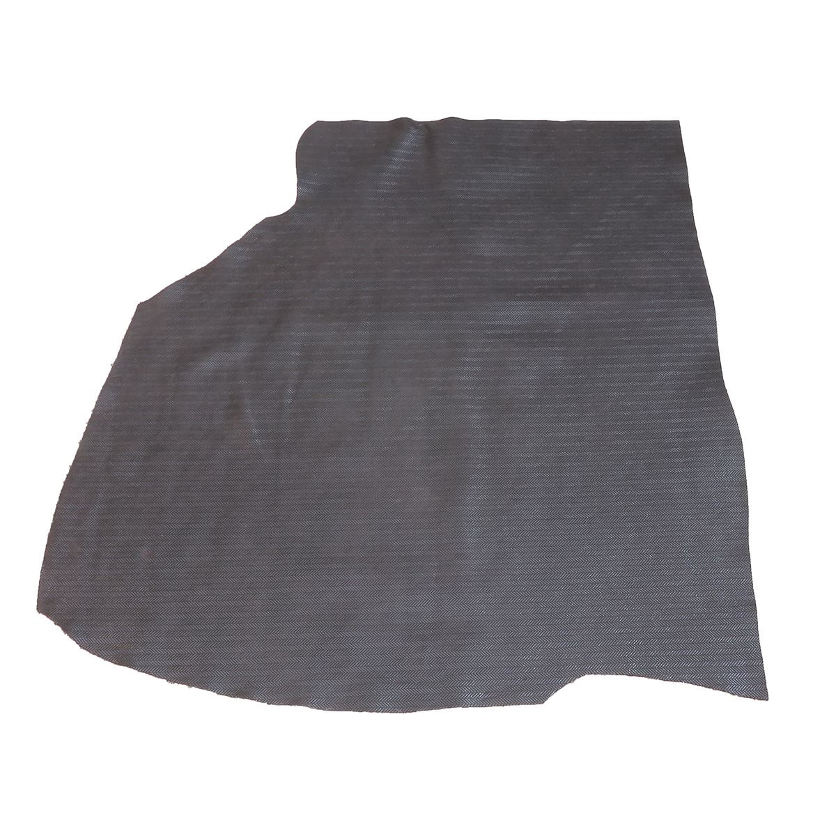 Croûte de cuir de veau - Velours effet chevrons métallisé - MARRON FONCÉ O57