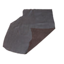 Croûte de cuir de veau - Velours effet chevrons métallisé - MARRON FONCÉ O57