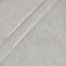 Peau de croûte de cuir de chèvre velours fantaisie - BLANC & OR O60