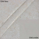 Peau de croûte de cuir de chèvre velours fantaisie - BLANC & OR O60