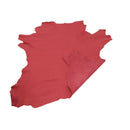 Peau de cuir de veau grain caviar - ROUGE MAT O61