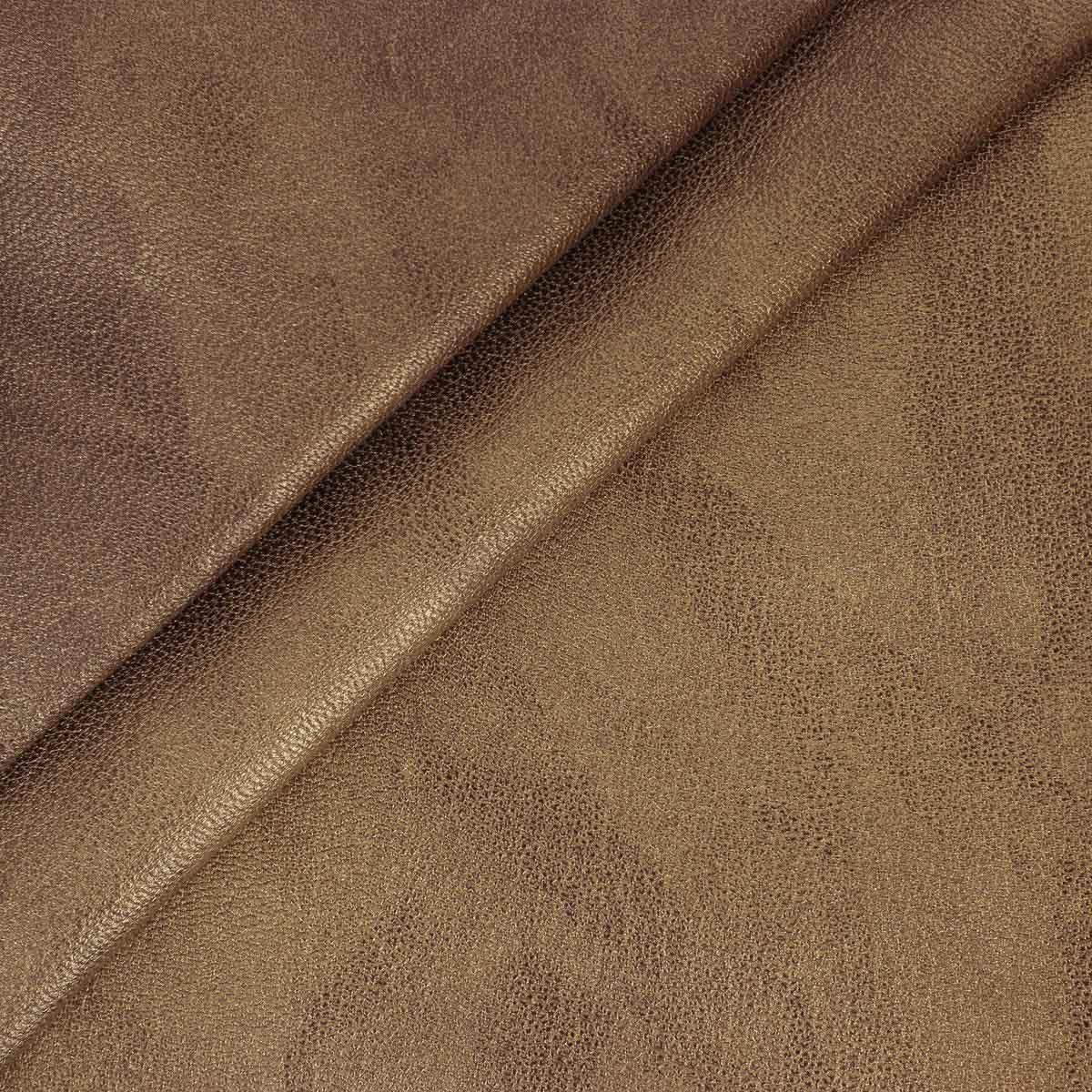 Peau de cuir de chèvre effet tamponné - BRONZE MARBRÉ O62