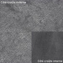 Croûte de cuir de veau - Velours fantaisie argenté - GRIS FONCÉ O67