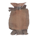 Peau de cuir de lézard - BRUN FONCÉ BRILLANT O81 - 17cm - 2'choix - Deco Cuir