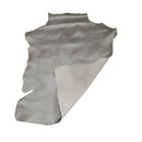 Peau de cuir de chèvre nappa nacré - GRIS P09