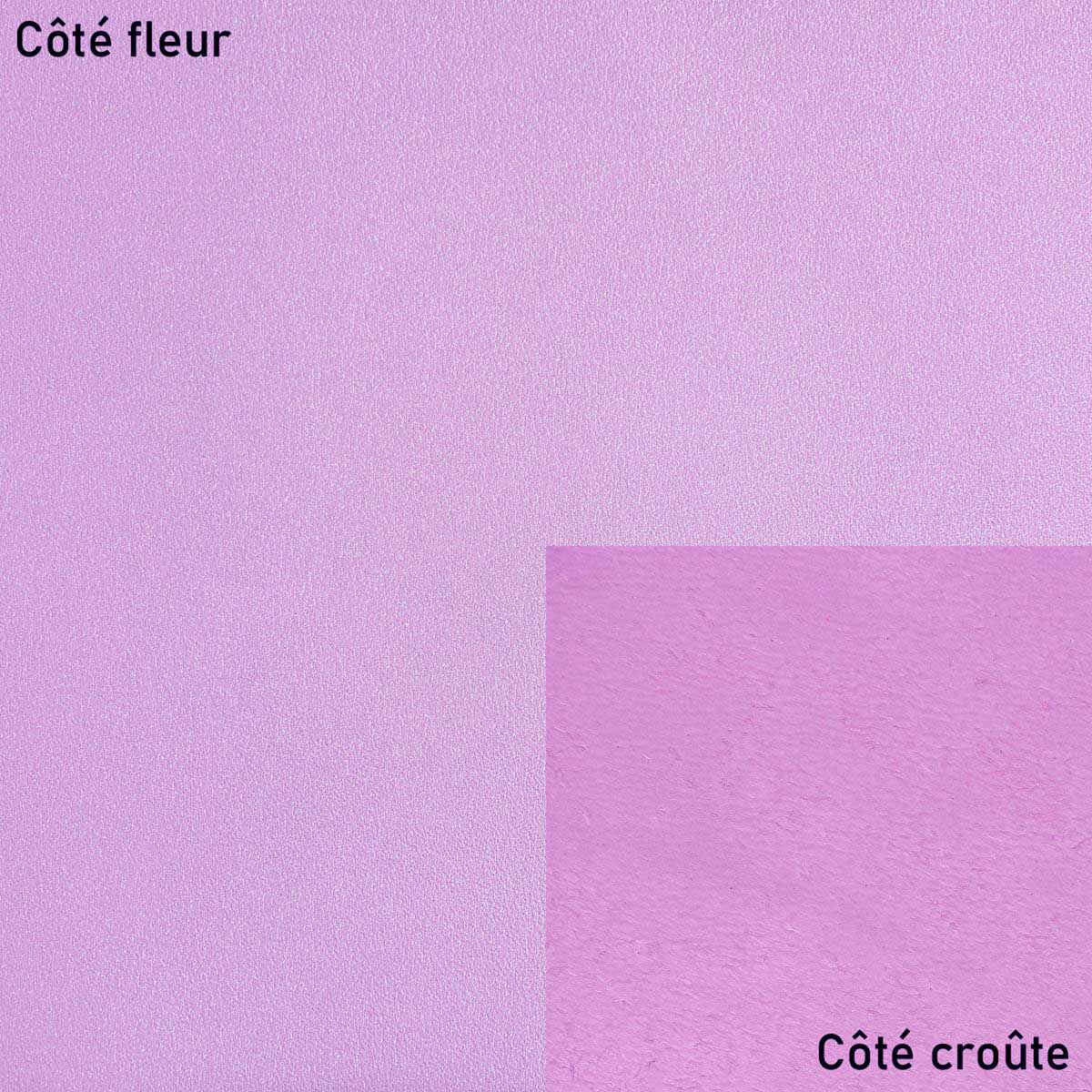 Peau de cuir d'agneau nappa - VIOLET NACRÉ P16