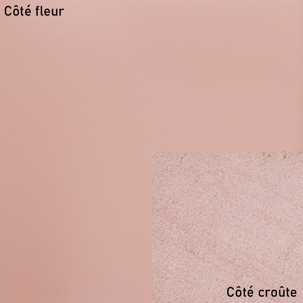 Peau de cuir de vachette lisse et ferme - ROSE CLAIR P47