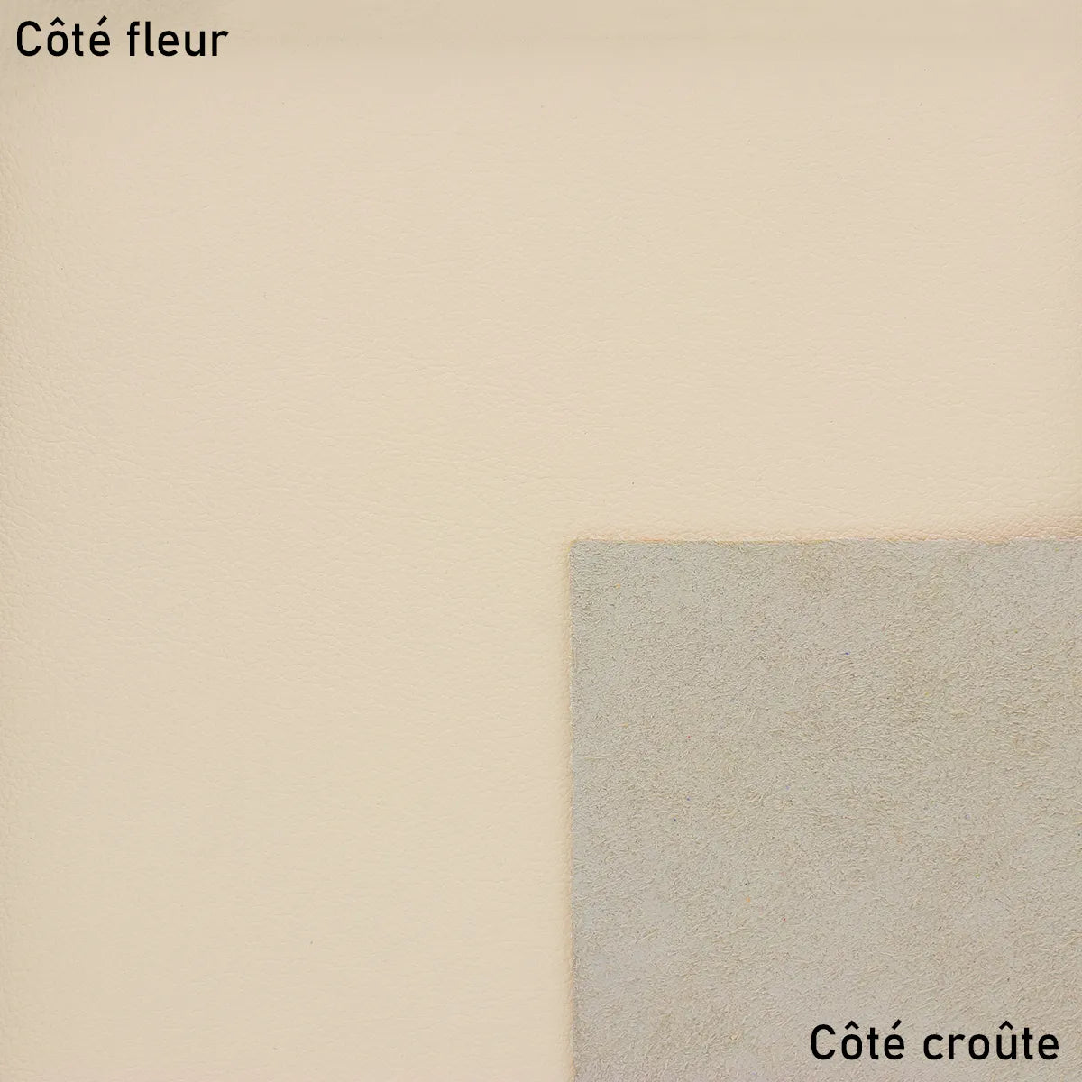 Cuir lisse - Crème P73 - Deco cuir