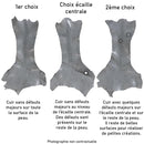 Peau de patte d'Autruche - Ép 0,8mm - GRIS P79